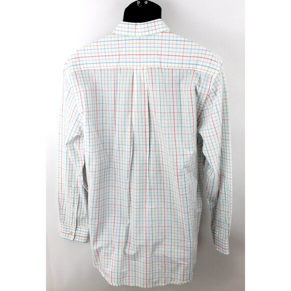 Vineyard Vines Men Shirt Whale Slim Long Sleeve Logo Button Multi Sz L - Picture 9 of 14